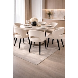 Krzesło tapicerowane DELUXE KR-8 Tkanina Piano 01